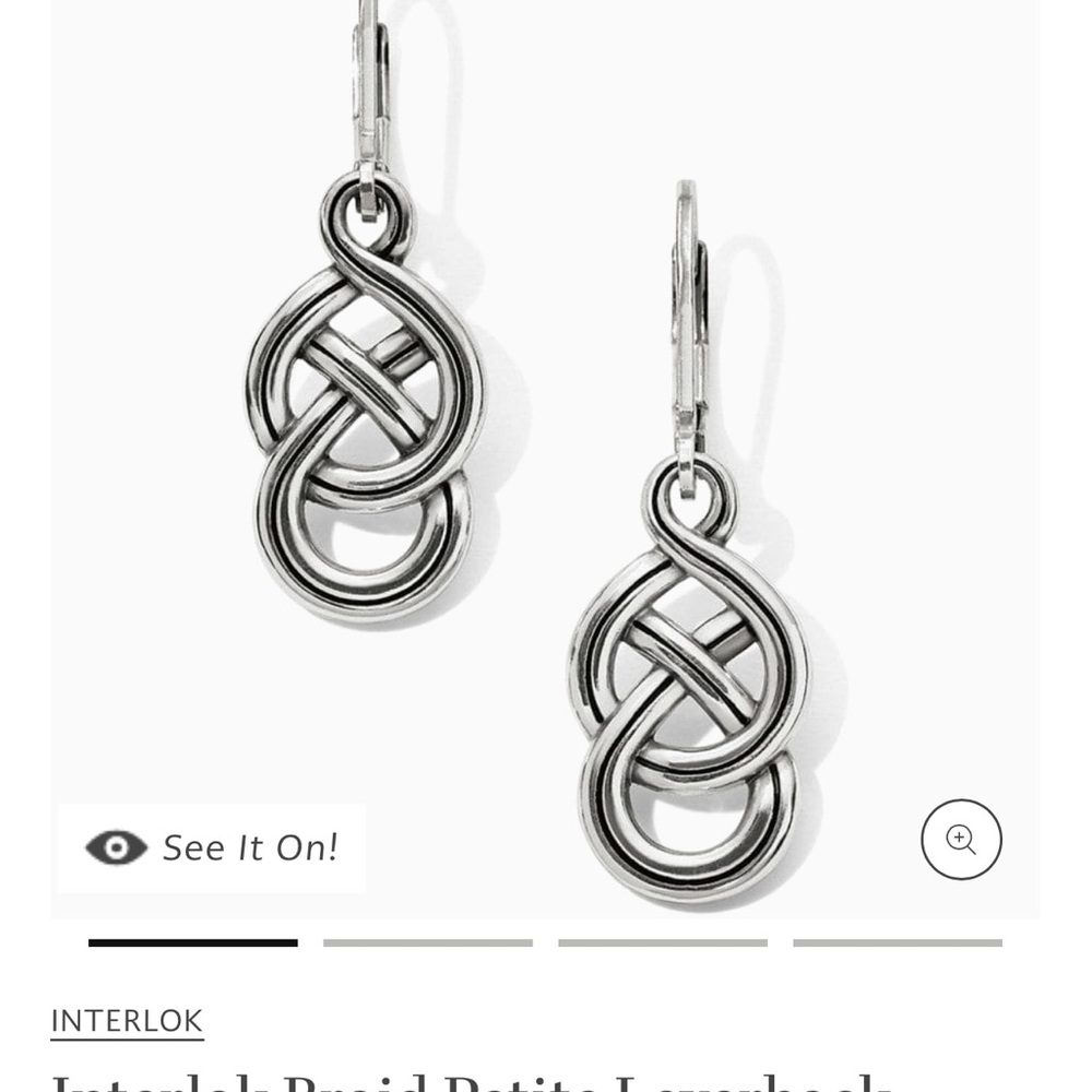 Brighton Interlok Silver Earrings